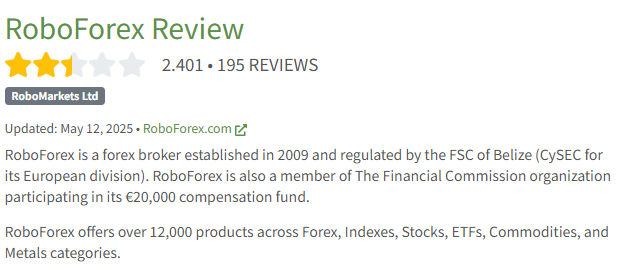RoboForexのFPA評価