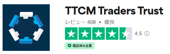 TrustPilotにおける評価