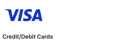 Credit/Debit Cardsの「出金」をクリック