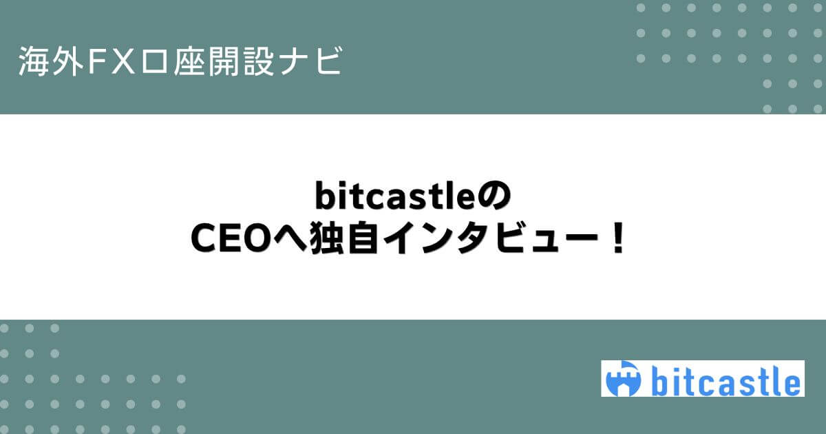 bitcastleのCEOへ独自インタビュー！