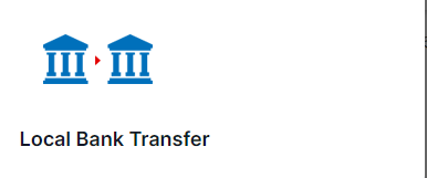 出金方法から「Local Bank Transfer」を選択する