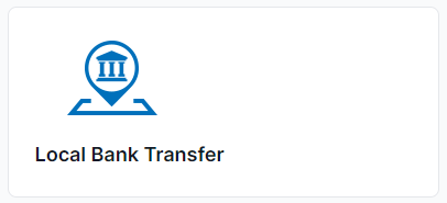 「Local Bank Transfer」をクリック
