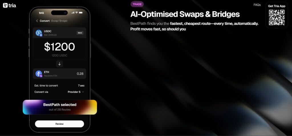 TriaPayBestPath技術