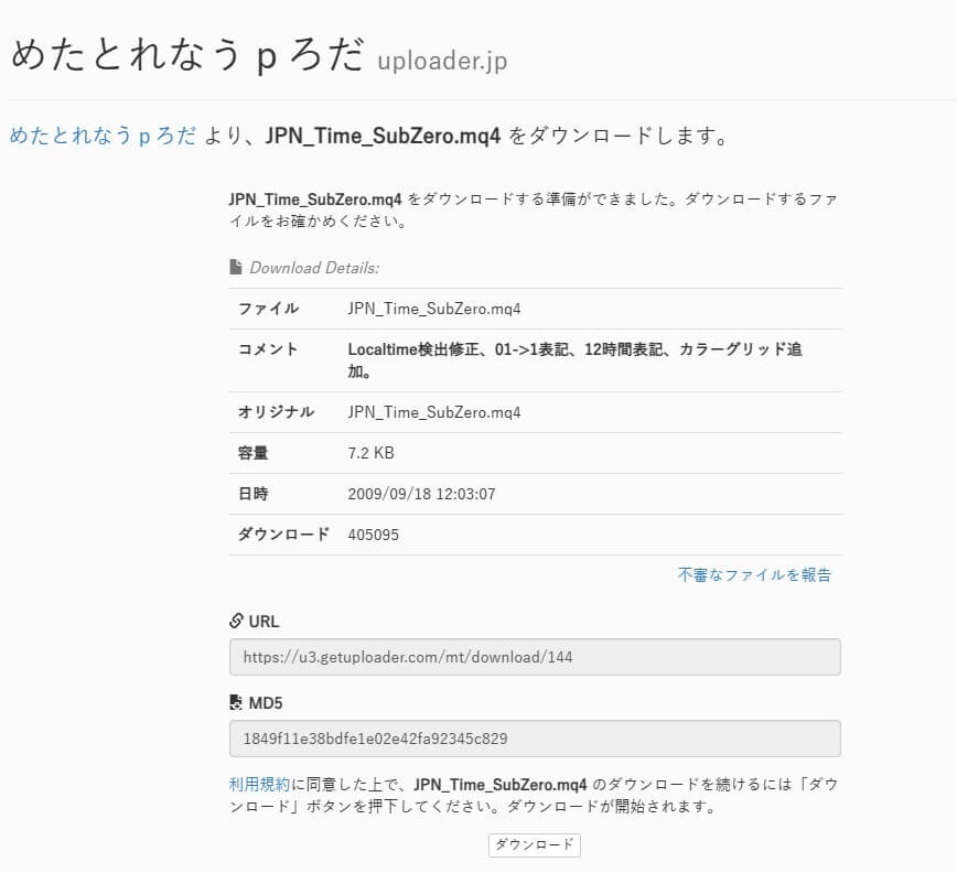 インジケーター「JPN_Time_SubZero」をダウンロード